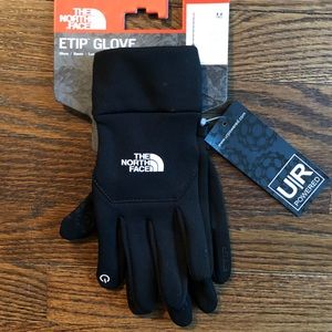 North Face Black ETip Gloves - M